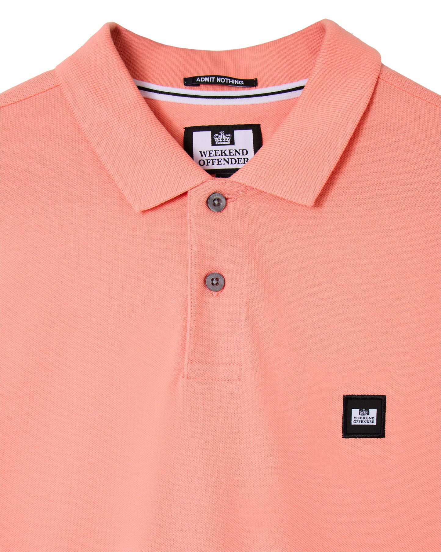 Weekend Offender Heathcote Polo Shirt Coral