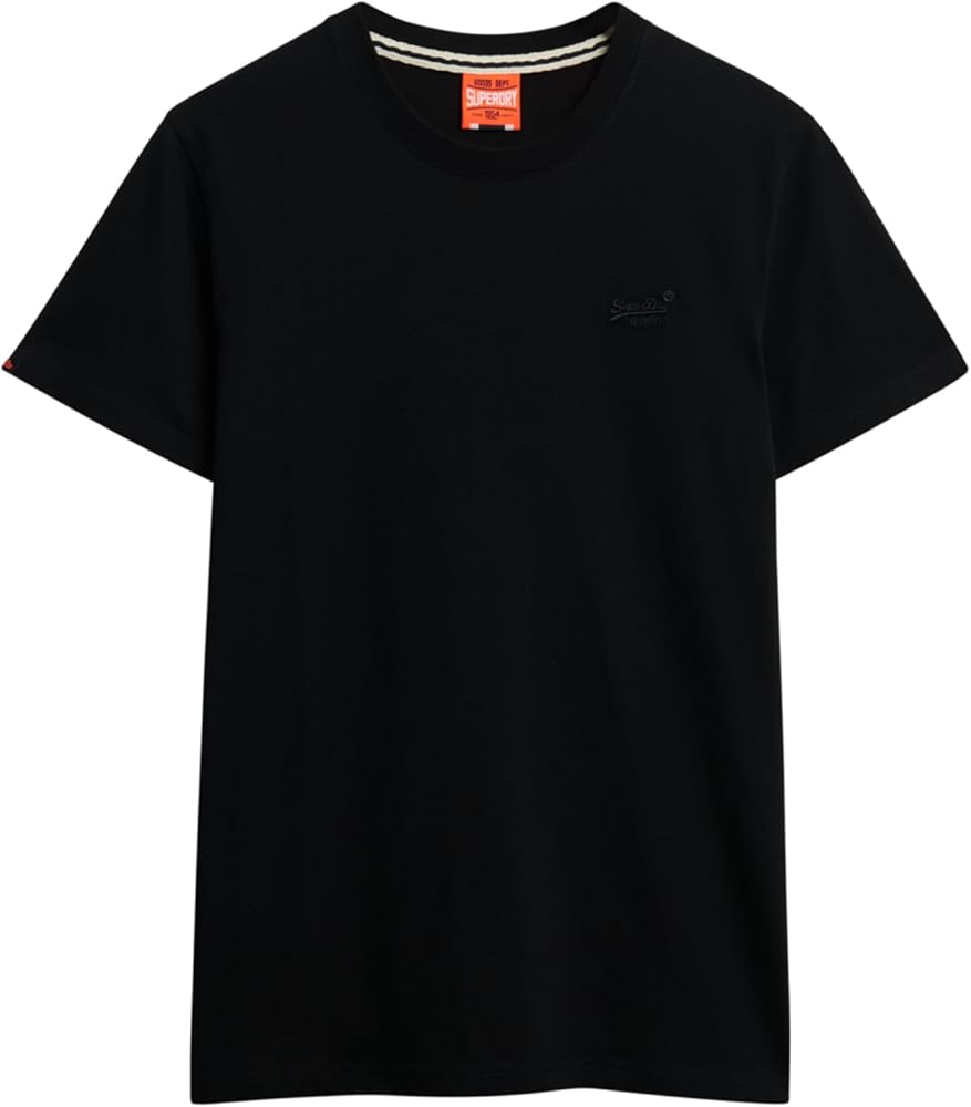 Superdry Essential Logo Embroidered T-Shirt Black/Black*