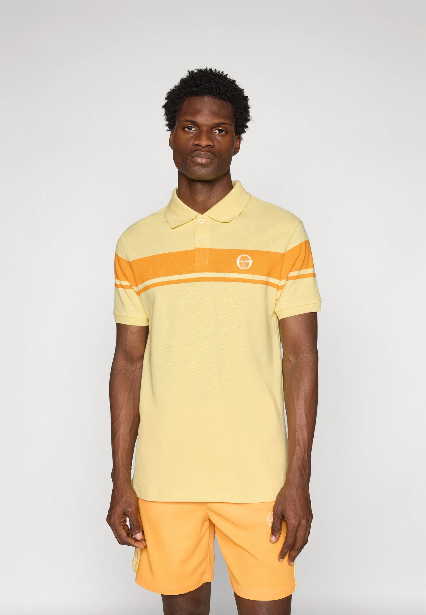 Sergio Tacchini Young Line Polo Shirt Pale Banana/Autumn Glory