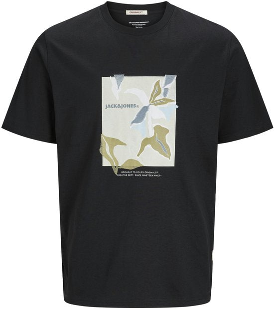 JACK & JONES JORALMERIA Front T-Shirt Black