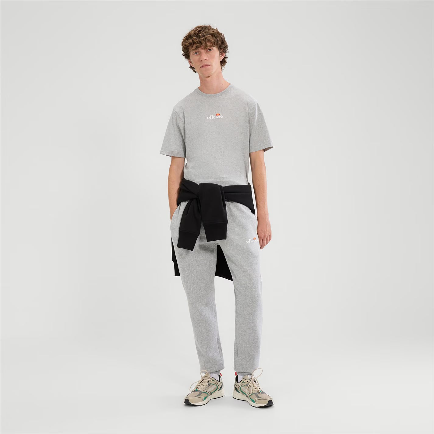 Ellesse Ollio 2 T-Shirt Light Grey Marl