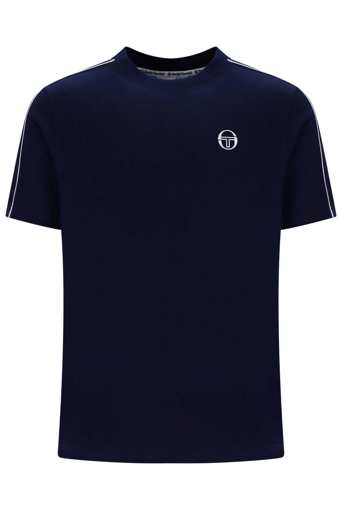 Sergio Tacchini Santis Raised Logo T-Shirt Maritime Blue/Gardenia