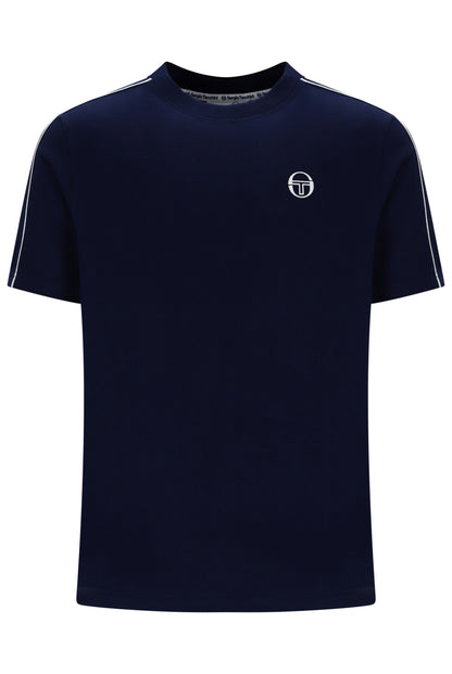 Sergio Tacchini Santis Raised Logo T-Shirt Maritime Blue/Gardenia