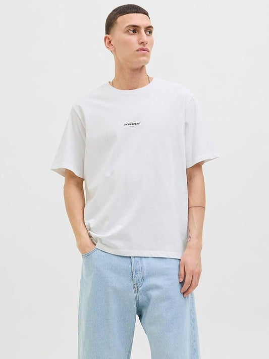 JACK & JONES JORTAVIRA Poster T-Shirt Bright White