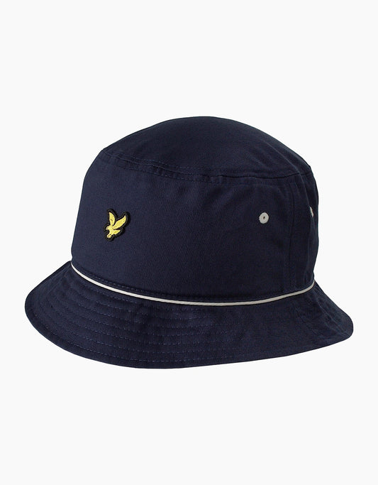 Lyle & Scott Piped Bucket Hat Dark Navy
