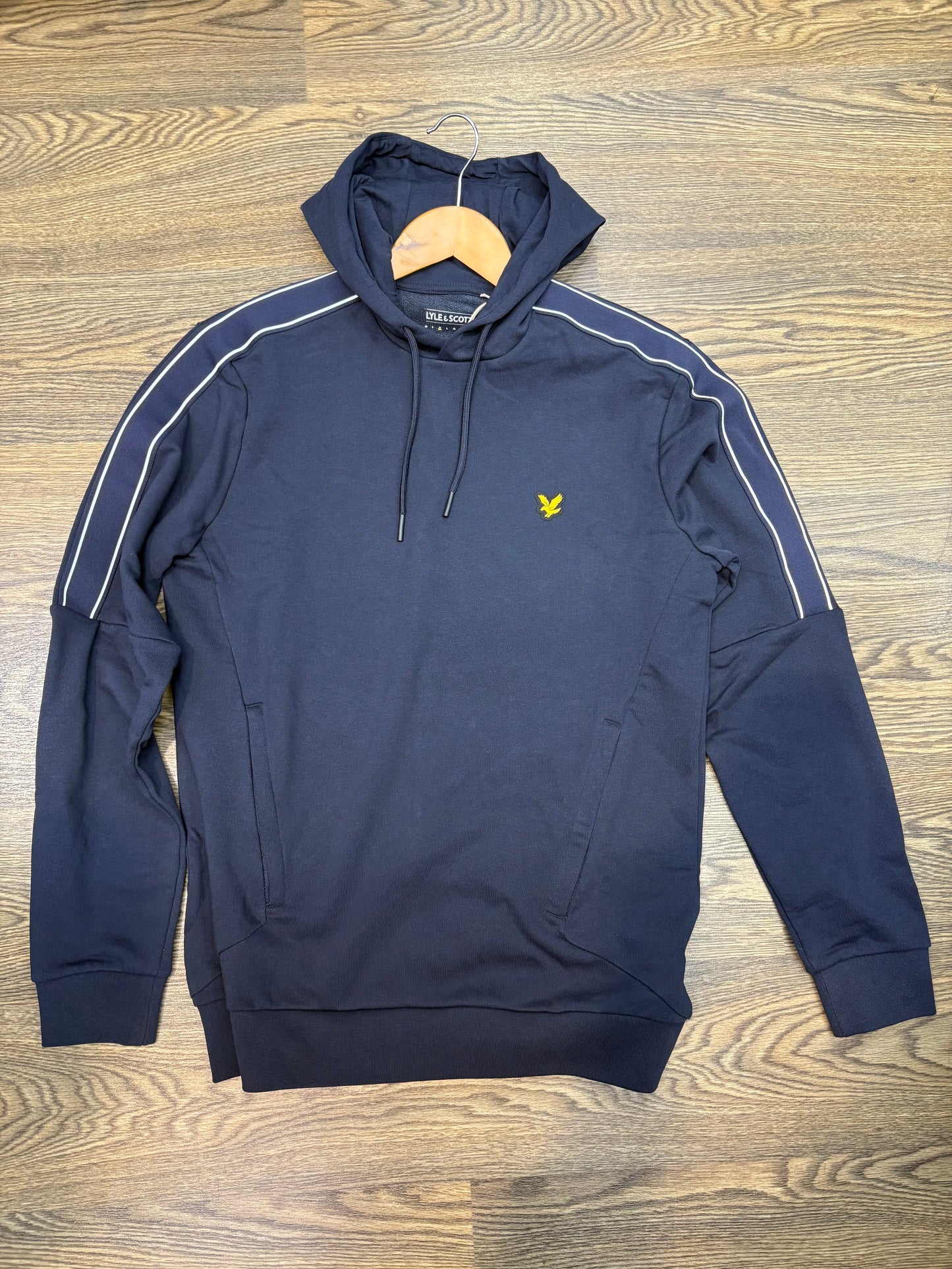 Lyle & Scott Sports Tape Hoodie Dark Navy
