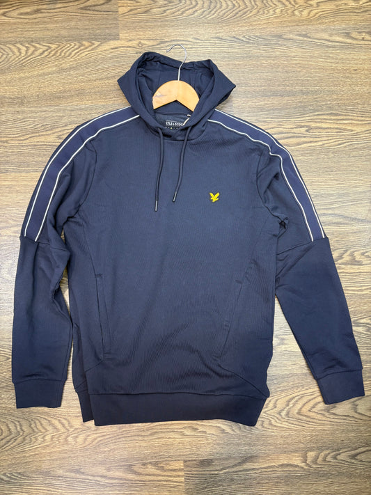 Lyle & Scott Sports Tape Hoodie Dark Navy