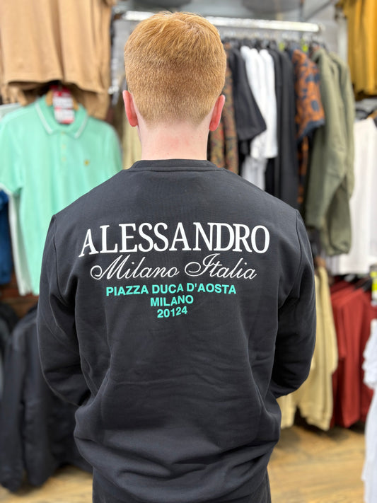 Alessandro Zavetti Montanelli Sweatshirt Black