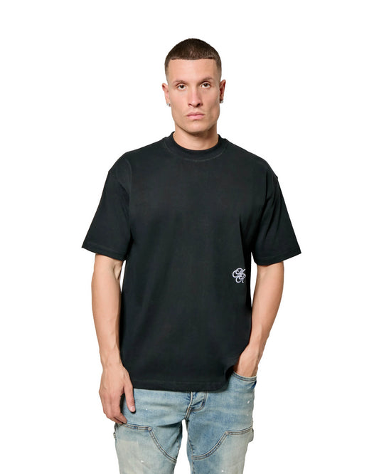 Madison Kohl Monogram Relaxed T-Shirt Black