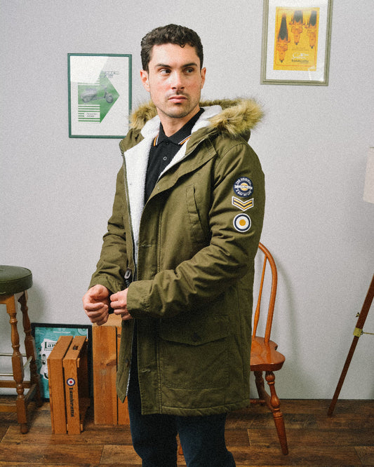 Lambretta Sherpa Lined Parka Khaki