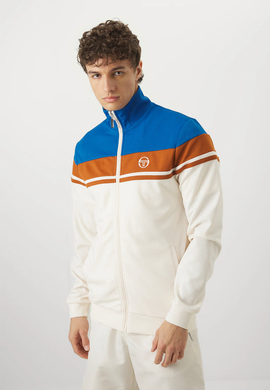 Sergio Tacchini Damarindo TT Track Top Nautical Blue/Gardenia/Mocha Bisque