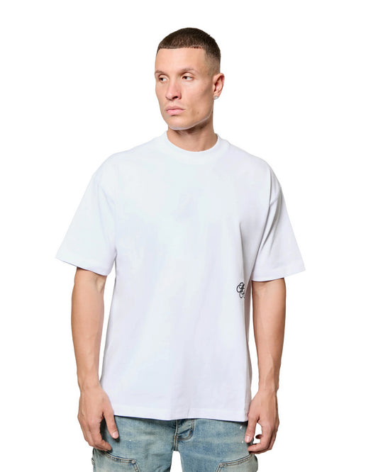 Madison Kohl Monogram Relaxed T-Shirt White