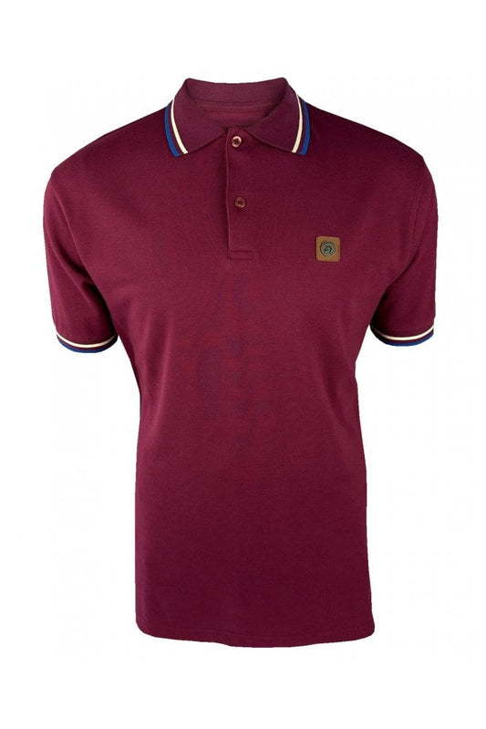Trojan Tipped Pique Polo Shirt Port