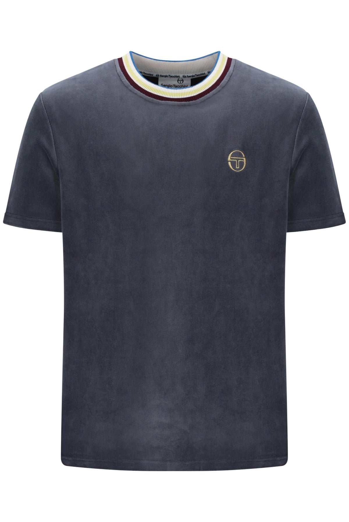 Sergio Tacchini Fino Velour T-shirt Turbulence