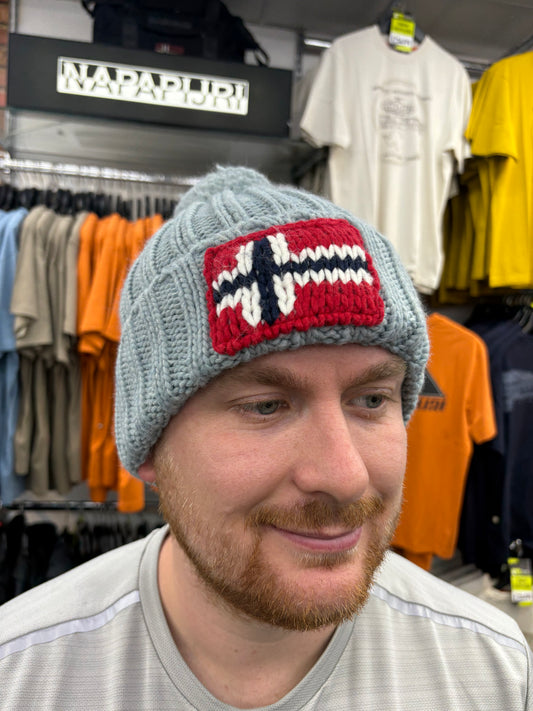 Napapijri Semiury 5 Beanie Hat Faded Denim