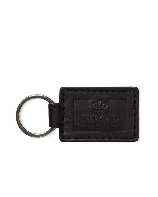 Weekend Offender Leather Key Fob Black
