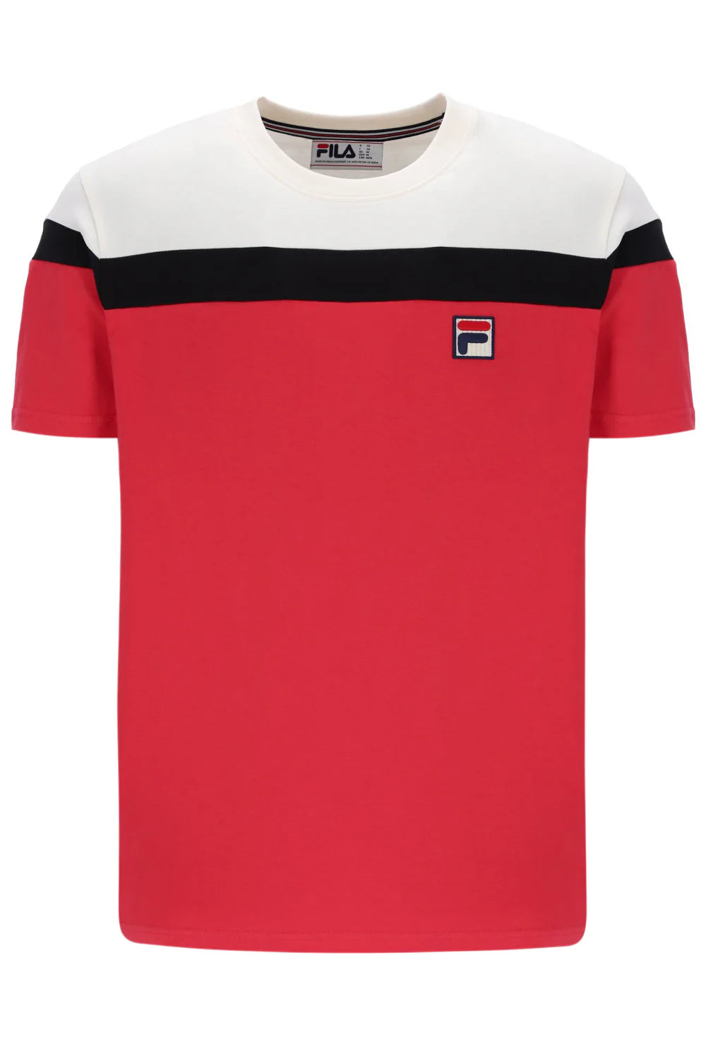 FILA Aiden T-Shirt Red/Gardenia/Black