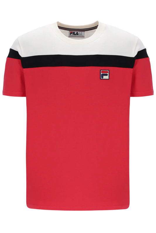 FILA Aiden T-Shirt Red/Gardenia/Black