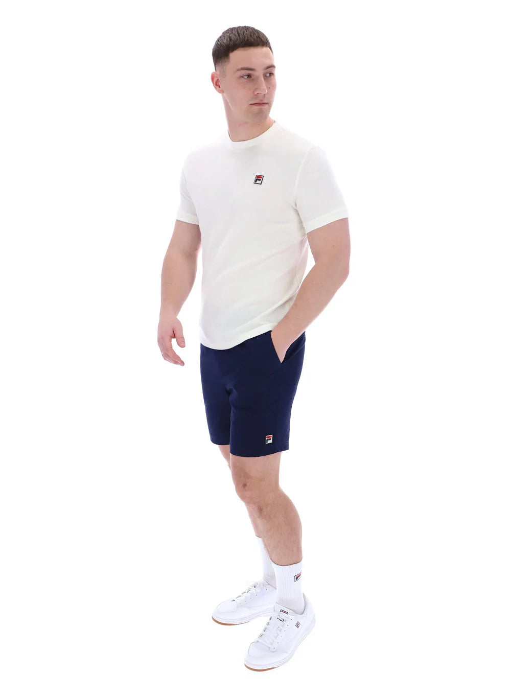 FILA Ash Micro Waffle Ringer T-Shirt Gardenia
