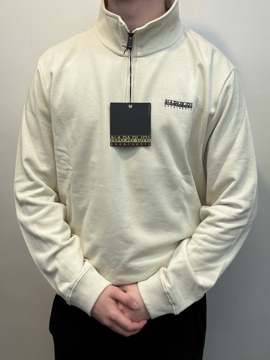Napapijri B-SMALL BOX Half Zip Beige Dimity