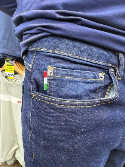 Sergio Tacchini Forza Straight Leg Jean Indigo Wash