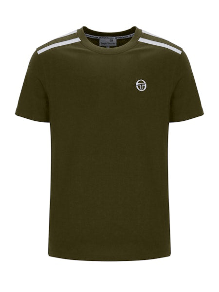 Sergio Tacchini Locchi T-Shirt Dark Olive/Gardenia