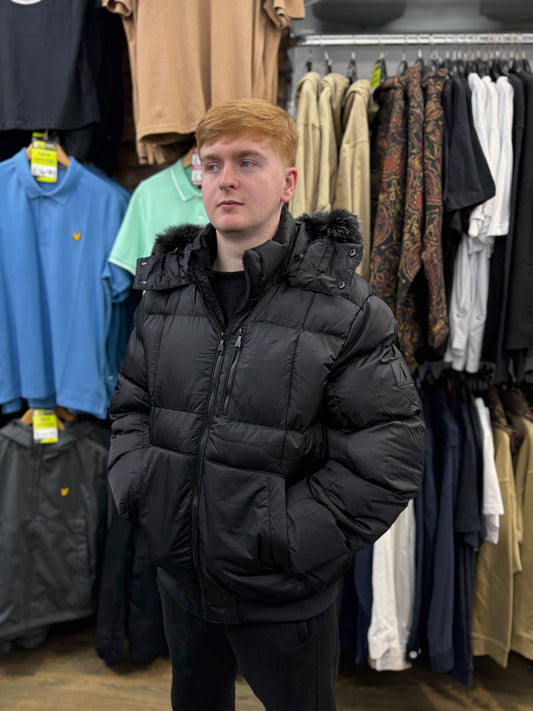 Alessandro Zavetti Savinio Puffer Bomber Jacket Black
