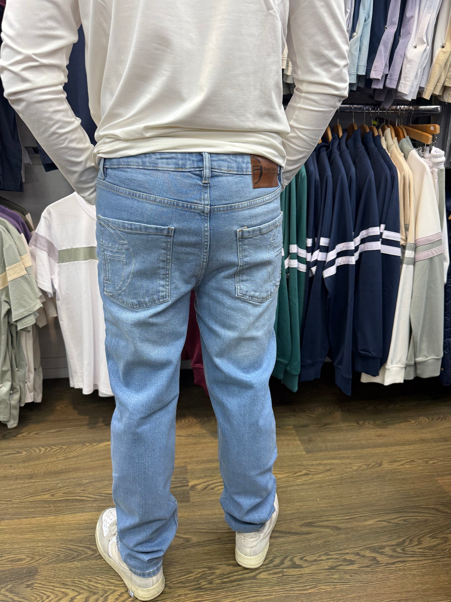 Sergio Tacchini Forza Straight Leg Jean Light Wash
