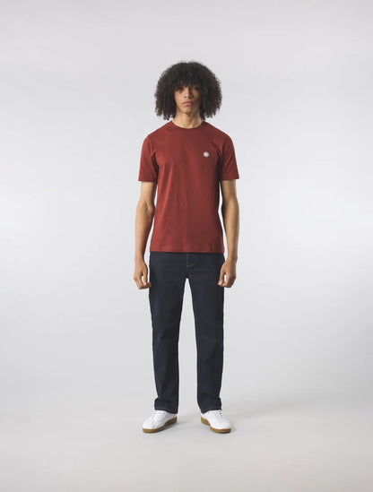 Pretty Green Mitchell SS T-Shirt Dark Burgundy