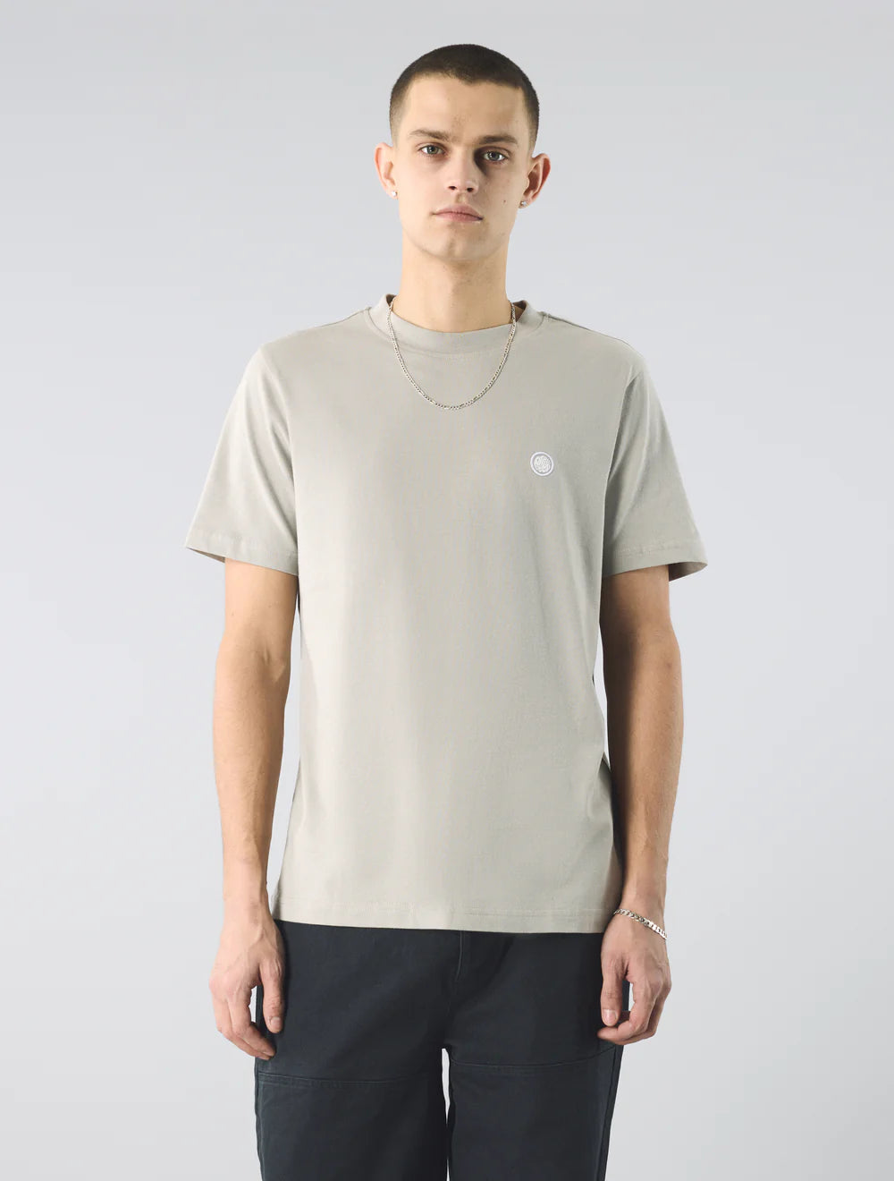 Pretty Green Mitchell SS T-Shirt Smoke Grey