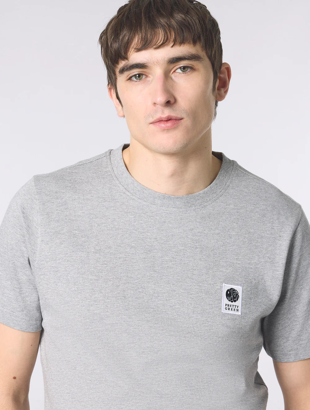 Pretty Green Sinclair T-Shirt Grey Marl