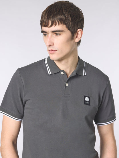 Pretty Green Rayner Polo Shirt Charcoal