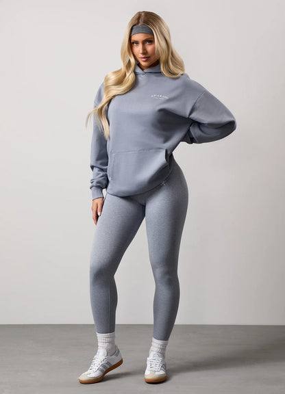 Gym King Ladies Compose Relaxed Fit Hood Blue Mist