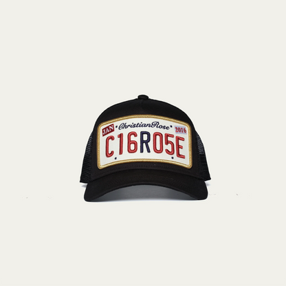 Christian Rose Private Plate Cap Black/Gold