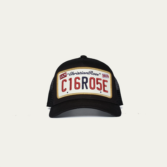 Christian Rose Private Plate Cap Black/Gold