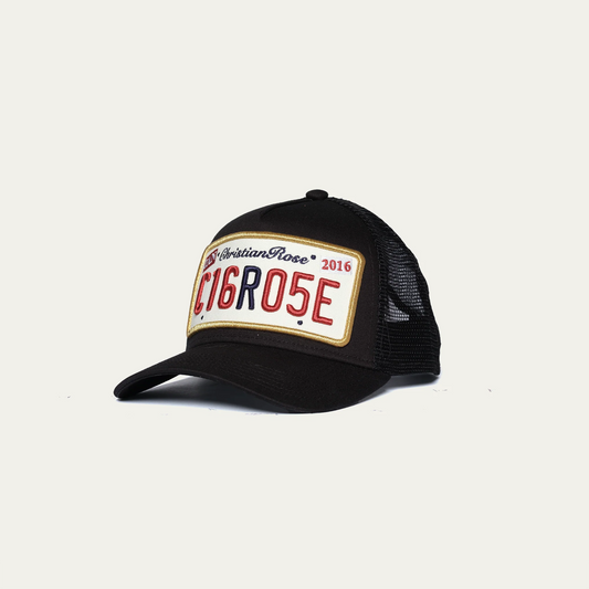 Christian Rose Private Plate Cap Black/Gold