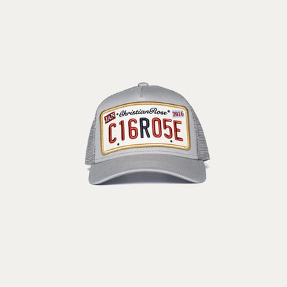Christian Rose Private Plate Cap Stone Grey/Gold