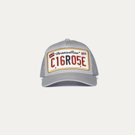 Christian Rose Private Plate Cap Stone Grey/Gold