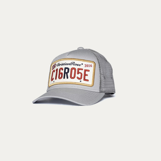 Christian Rose Private Plate Cap Stone Grey/Gold