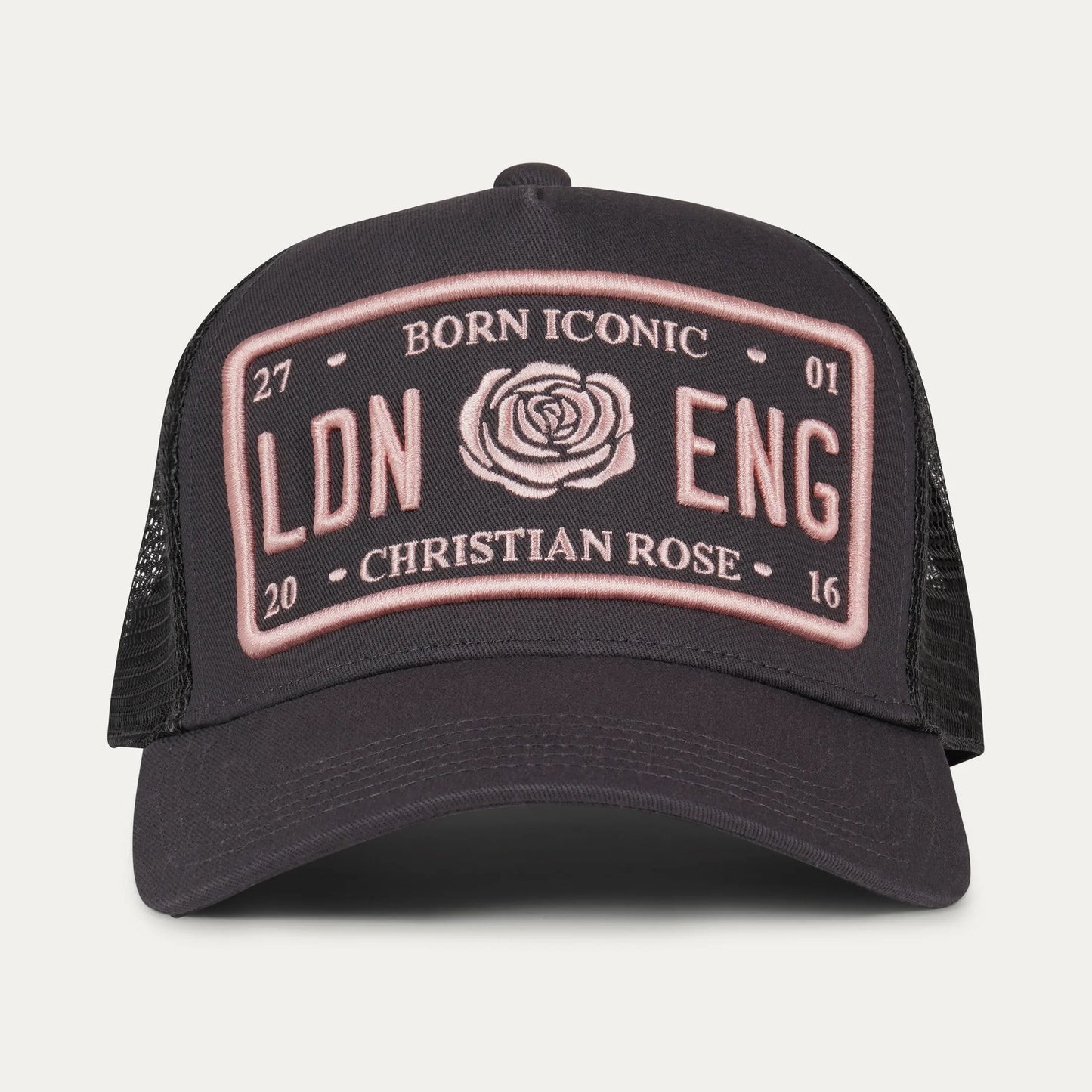 Christian Rose Iconic Cap Grey/Pink