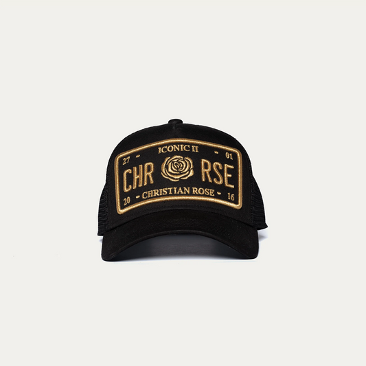 Christian Rose Iconic II Plate Cap Black/Gold