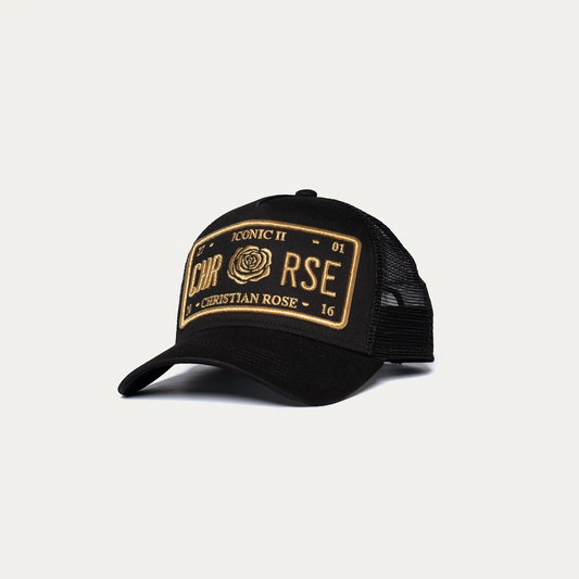Christian Rose Iconic II Plate Cap Black/Gold