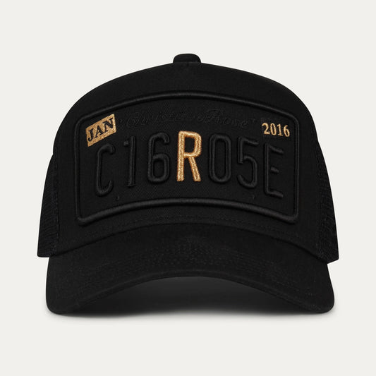 Christian Rose R Two Tone Cap Black/Gold