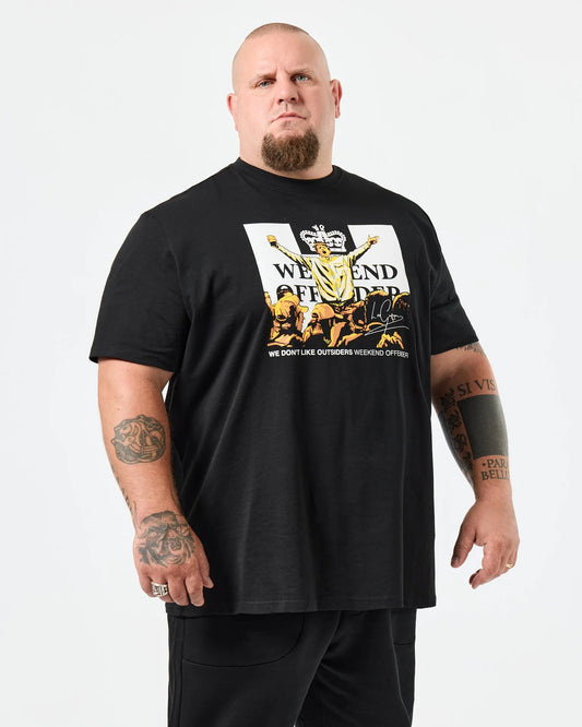 Weekend Offender Plus Size Leo Gregory Graphic T-Shirt Black
