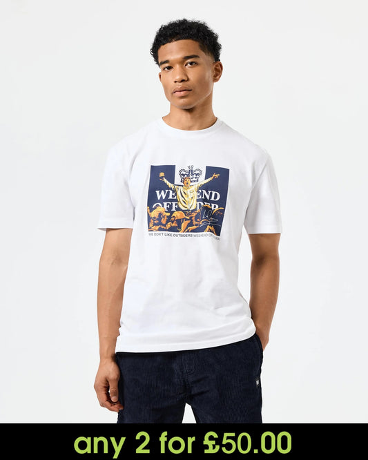 Weekend Offender Leo Gregory Graphic T-Shirt White