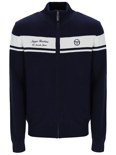 Sergio Tacchini 60th Anniversary Knitted Track Top Navy