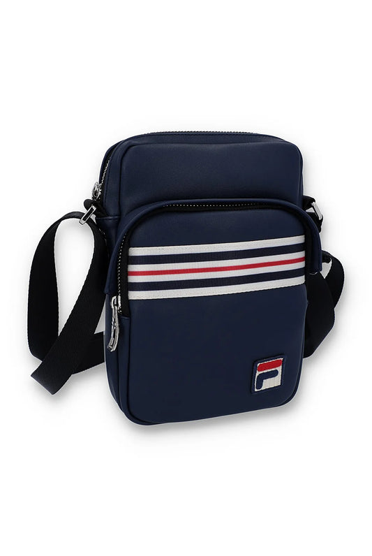 FILA Drees Faux Leather Cross Body Bag Navy