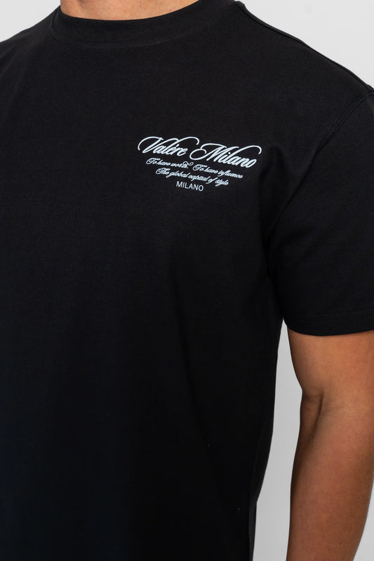 Valere Milano Tanaro T-Shirt Black
