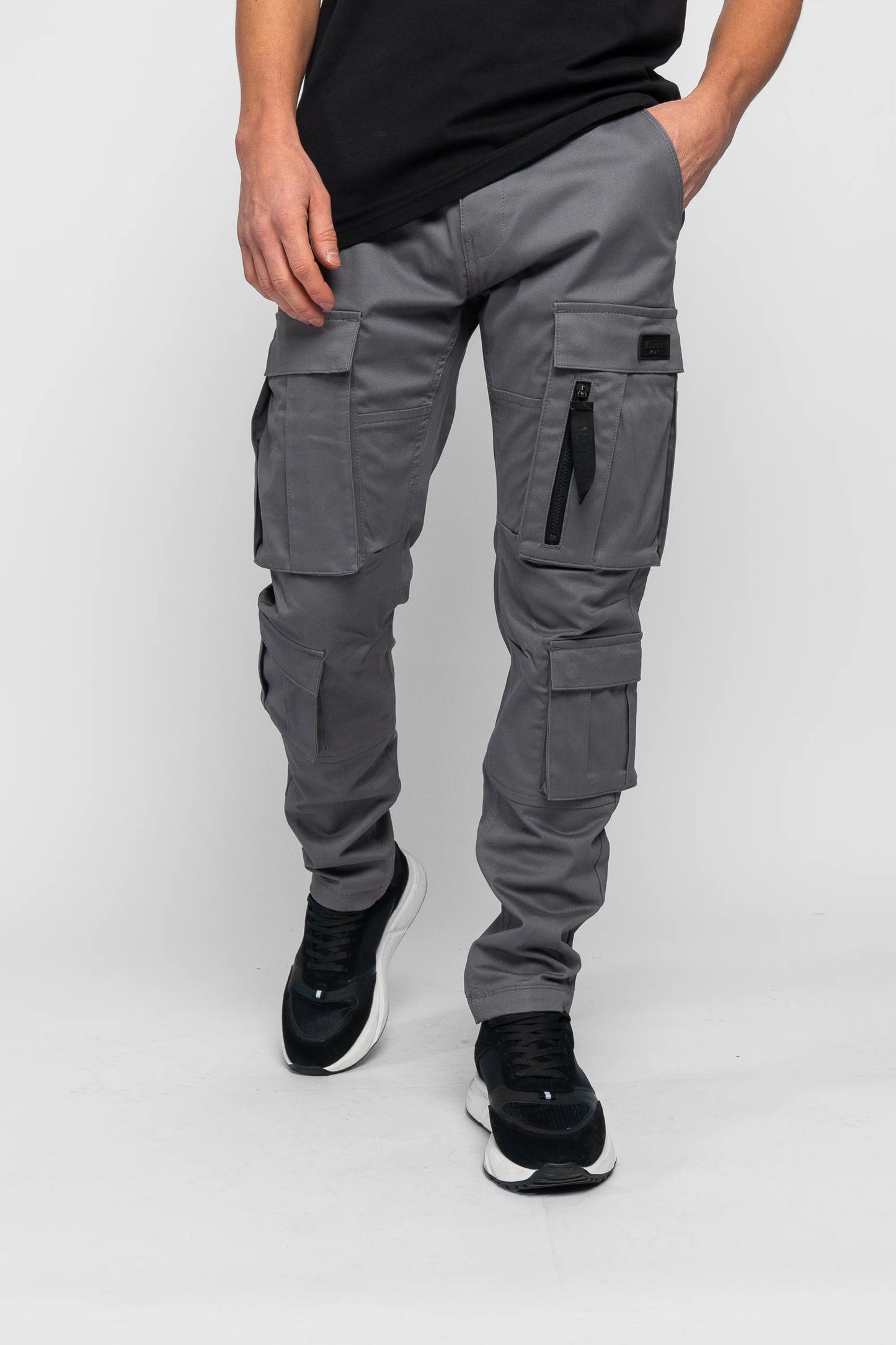 Valere Milano Carrico Cargo Pants Charcoal