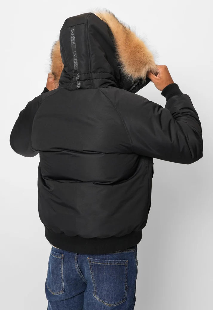 Valere Milano Parka Flight Jacket Black